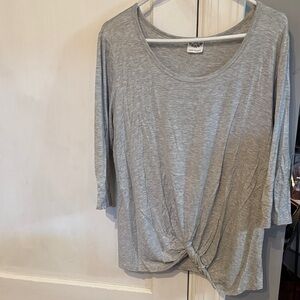 Late August Heather Gray Women's Long Sleeve Tee